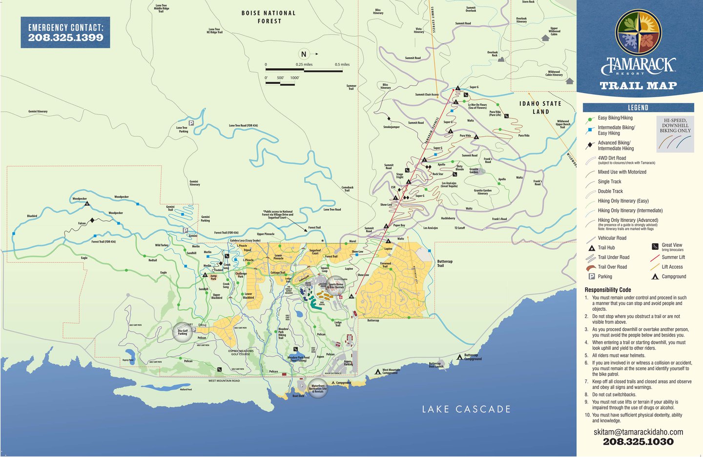 Idaho Hiking Trails Map Hiking In Idaho At Tamarack Resort