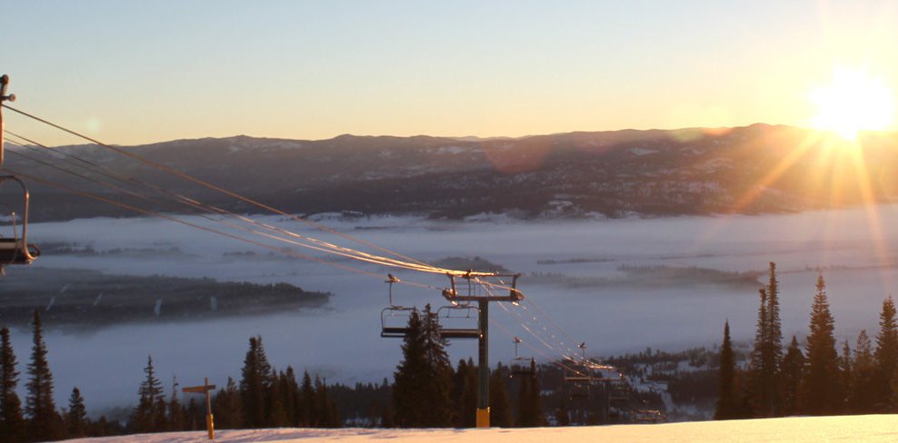 Ski Lift At Sunrise Tamarack Idaho