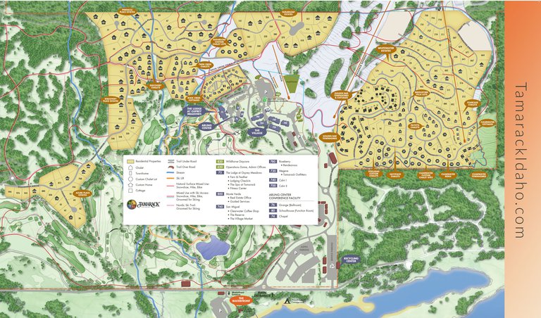 Mountain Base Map - Tamarack Resort