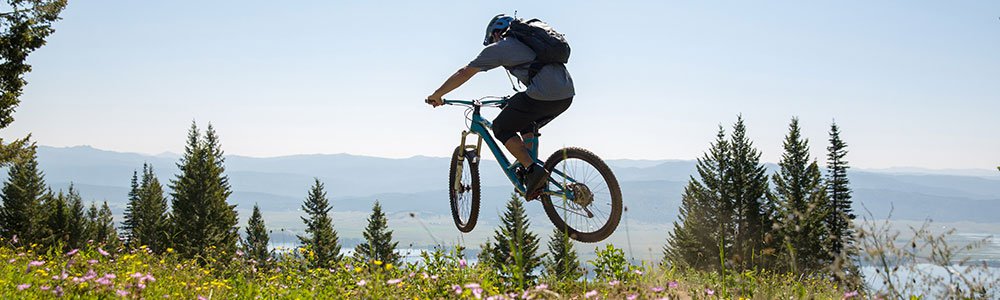 More advanced riders for downhill biking