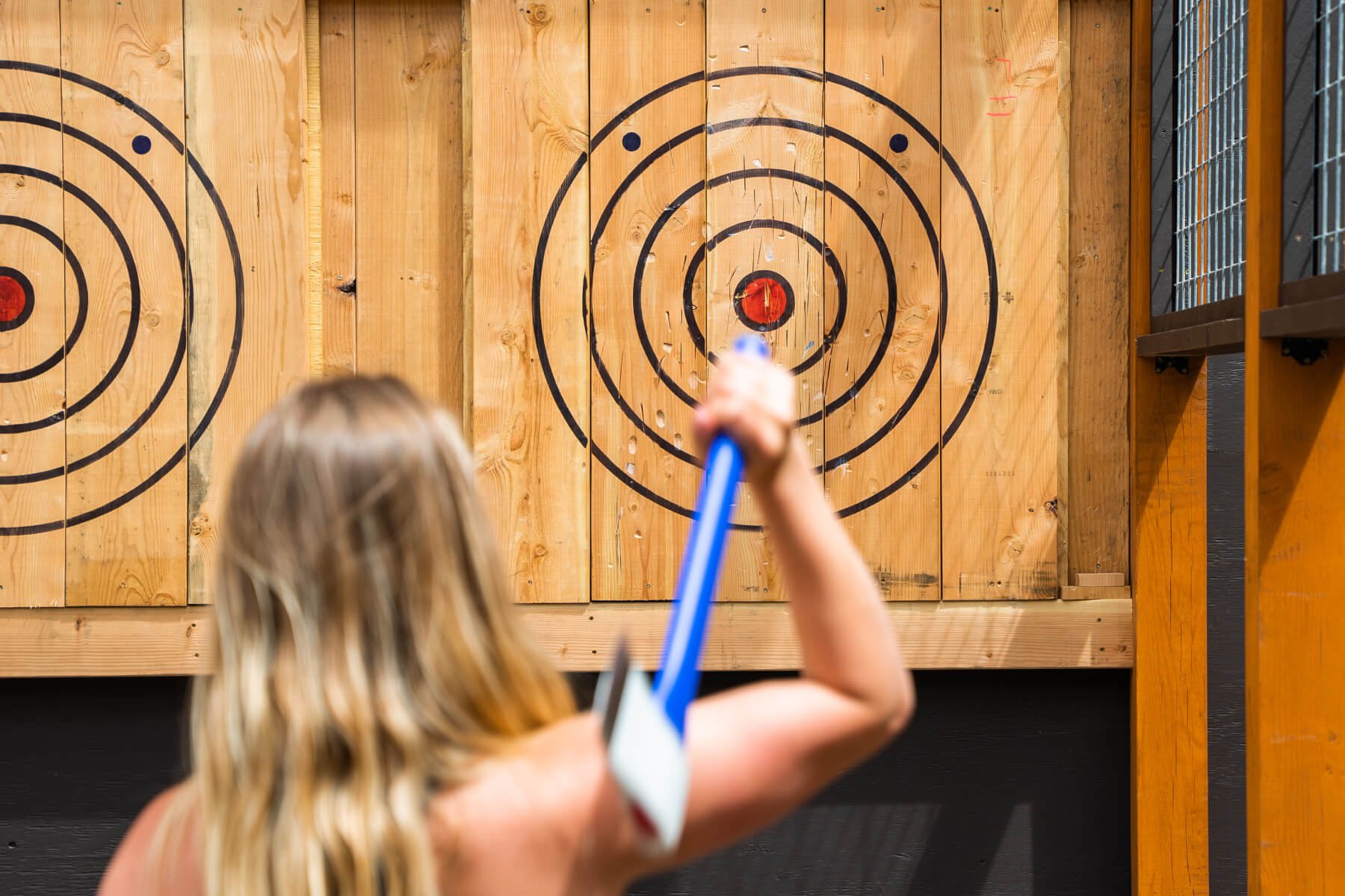 Axe Throwing at Tamarack Resort