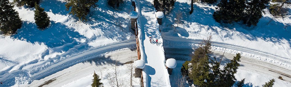 Fat tire winter biking